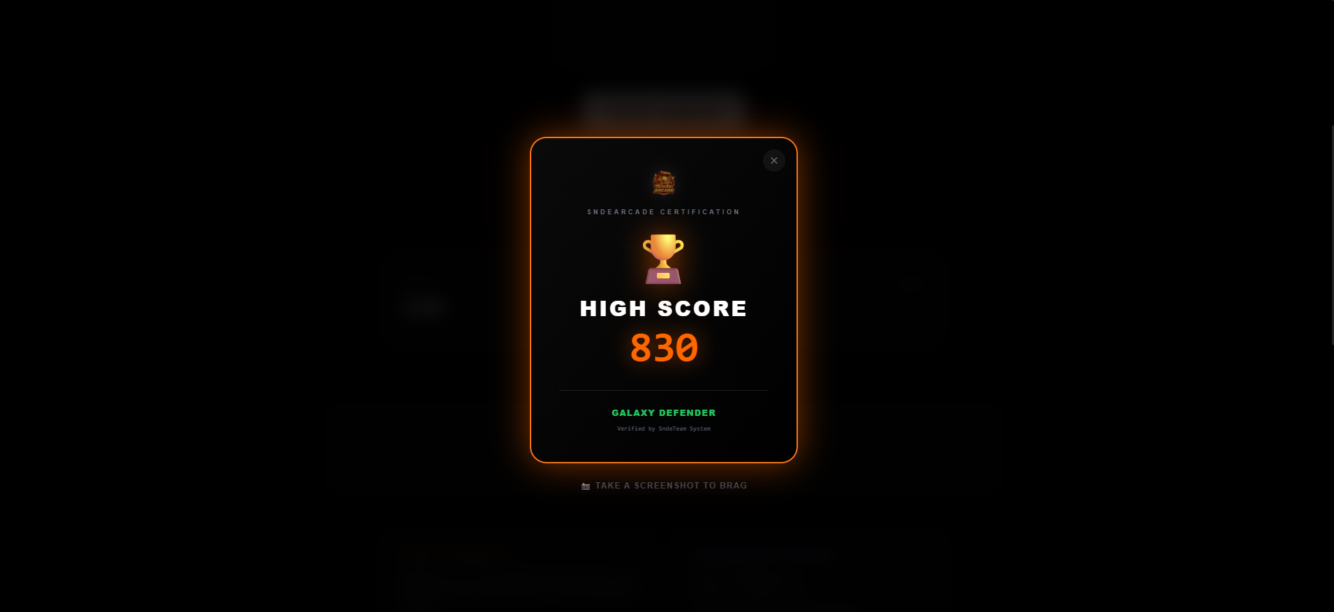 Highscore Champion Share Screen