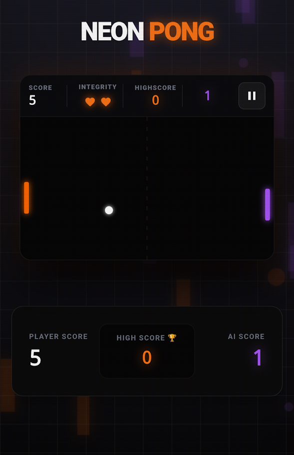 Neon Pong Mobile
